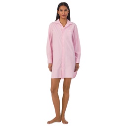 Womens Long-Sleeve Roll-Tab His Shirt Sleepshirt