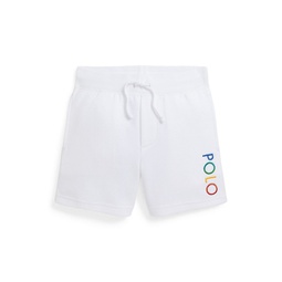 Toddler and Little Boys Ombre Logo Double-Knit Shorts