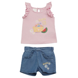 Baby Girl T-Shirt and Short Set