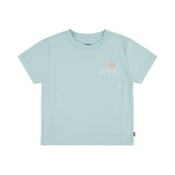 Little Girls Ocean Beach Short Sleeve T-shirt