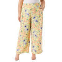 Trendy Plus Size Printed Winnie Wide-Leg Pants