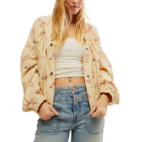Womens Cotton Rory Rose-Print Bomber
