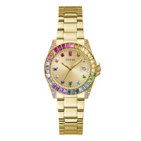 Womens Date Gold-Tone Stainless Steel Watch 34mm
