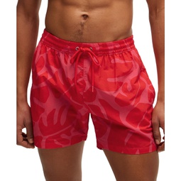 Mens Seasonal Pattern Quick-Dry Swim Shorts