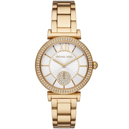 Womens Abbey Gold-Tone Stainless Steel Bracelet Watch 36mm