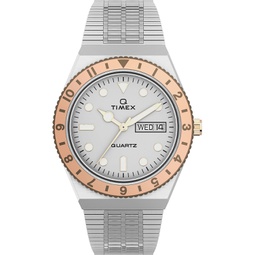 Womens Q Silver-Tone Stainless Steel Bracelet Watch 36mm