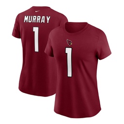 Womens Kyler Murray Cardinal Arizona Cardinals Name Number T-shirt