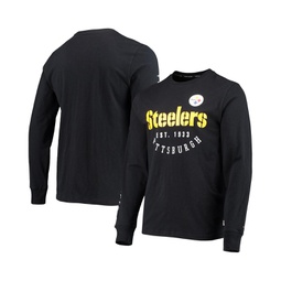 Mens Black Pittsburgh Steelers Peter Long Sleeve T-shirt