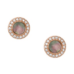 Val Gray Mother of Pearl Glitz Studs