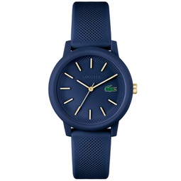 Womens L.12.12 Navy Silicone Strap Watch 36mm