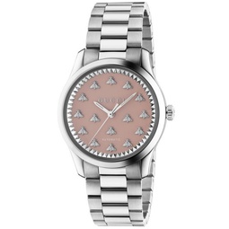 Womens Swiss Automatic G-Timeless Stainless Steel Bracelet Watch 38mm