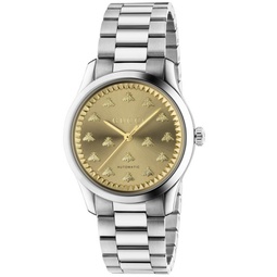 Womens Swiss Automatic G-Timeless Stainless Steel Bracelet Watch 38mm