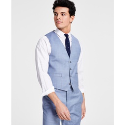 Mens Skinny-Fit Wool-Blend Infinite Stretch Suit Vest