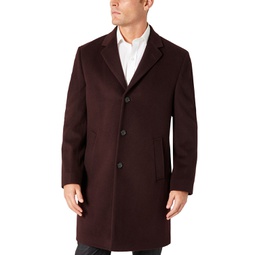 Mens Single-Breasted Classic Fit Overcoat