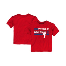 Toddler Boys and Girls Red Philadelphia Phillies 2022 World Series Authentic Collection Dugout T-shirt
