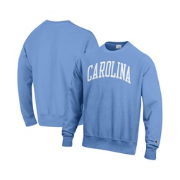 Mens Carolina Blue North Carolina Tar Heels Arch Reverse Weave Pullover Sweatshirt