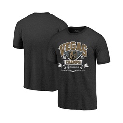 Mens Threads Black Vegas Golden Knights 2023 Stanley Cup Champions Ringer Tri-Blend T-shirt