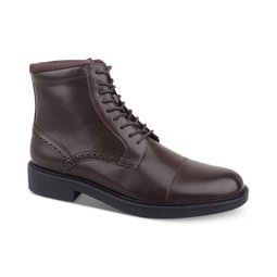 Mens Elroy Lace-Up Cap-Toe Boots