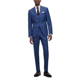 Mens Three-Piece Slim-Fit Suit
