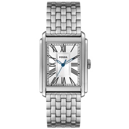 Mens Carraway Three-Hand Silver-Tone Stainless Steel Watch 30mm
