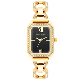 Womens Quartz Gold-Tone Alloy Bracelet Watch 24mm x 35.5mm