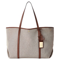Emerie Canvas and Leather Extra Large Tote