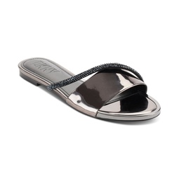 Tali Slip-On Embellished Slide Sandals