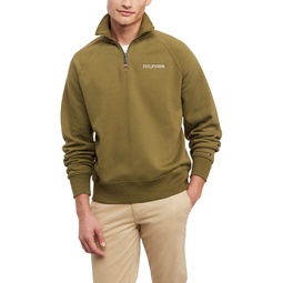 Mens Quarter-Zip Long Sleeve Logo Sweatshirt