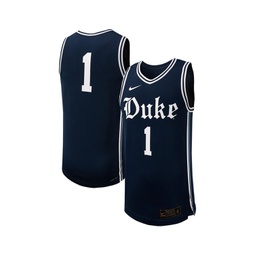 Mens #1 Black Duke Blue Devils Replica Basketball Jersey