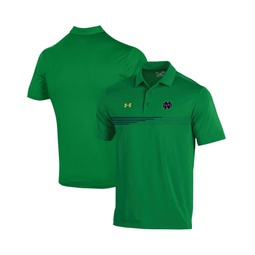 Mens Green Notre Dame Fighting Irish Tee To Green Stripe Polo Shirt