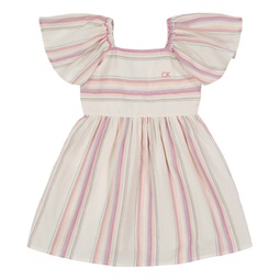 Toddler Girls Lurex Stripe Fit-and-Flare Dress
