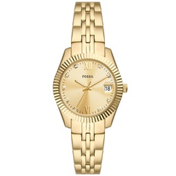 Womens Scarlette Three-Hand Date Gold-Tone Stainless Steel Watch 32mm