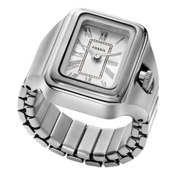 Womens Raquel Two-Hand Silver-Tone Stainless Steel Ring Watch 14mm