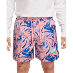 Mens Sportswear Lined Logo Swirl Shorts