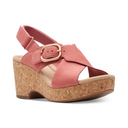 Womens Giselle Dove Wedge Sandals