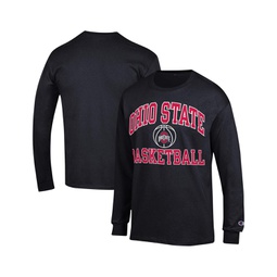 Mens Black Ohio State Buckeyes Basketball Icon Long Sleeve T-shirt