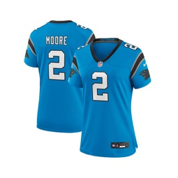 Womens D.J. Moore Blue Carolina Panthers Player Jersey