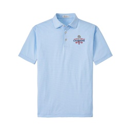 Mens Light Blue Texas Rangers 2023 World Series Champions Jubilee Striped Performance Jersey Polo Shirt
