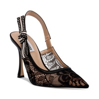 Womens Bri Pointed-Toe Lacey Slingback Pumps