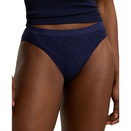 Womens Monogram Mesh Jacquard Bikini Brief Underwear 4L0048