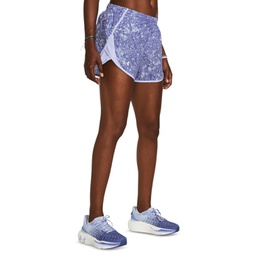 Womens Fly By Printed Mesh-Side Shorts
