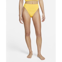 Womens High-Waisted Bikini Swim Bottom