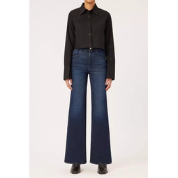Hepburn Wide Leg High Rise Vintage 32 Jeans | Mediterranean