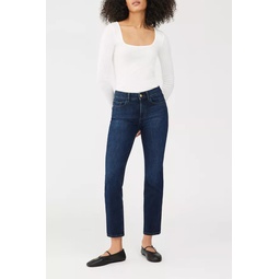 Mara Straight Mid Rise Instasculpt Ankle Jeans | India Ink