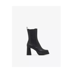 Dona Leather Platform Ankle Boots