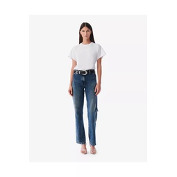 Nerina High-Waisted Faded Jeans