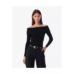 Acelia Off-The-Shoulder Ribbed Sweater
