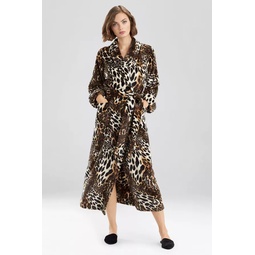 Plush Leopard Robe