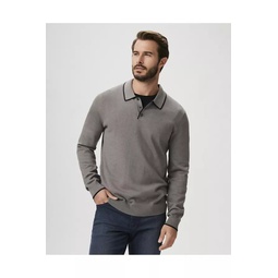 Dobson Sweater Polo - Iris Slate/Black Sapphire