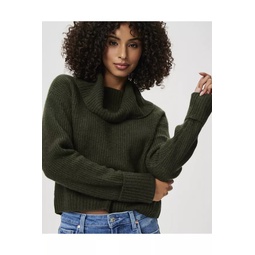 Evonne Sweater - Olive Night Cashmere